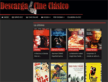 Tablet Screenshot of descargacineclasico.com