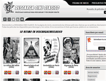 Tablet Screenshot of descargacineclasico.net